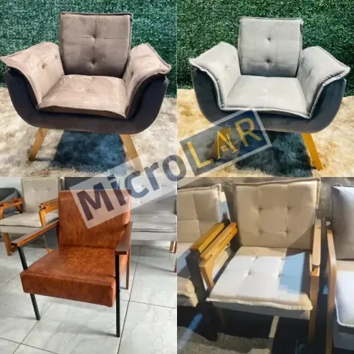 Poltronas Para Sala Decor WS 12 Meses de Garantia - Novas na Caixa
