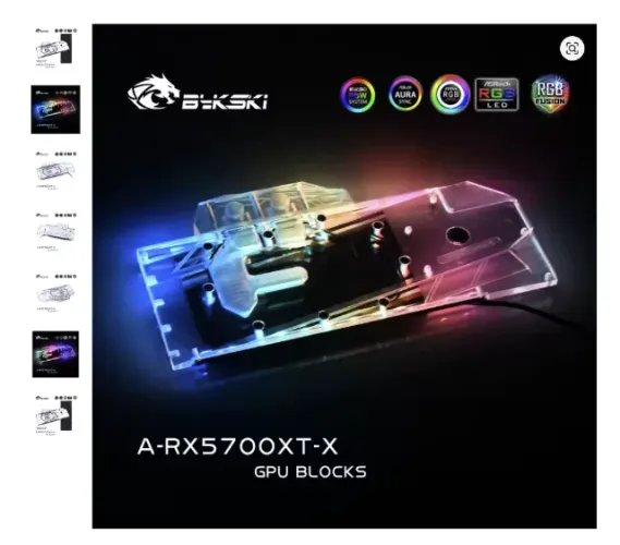 Bykski A-RX5700XT-X, WaterBlock GPU para AMD Founder Edition ARGB