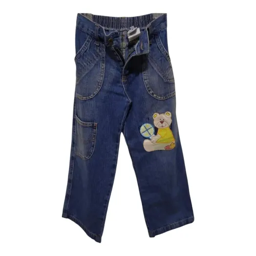 Calça jeans 100% algodão infantil