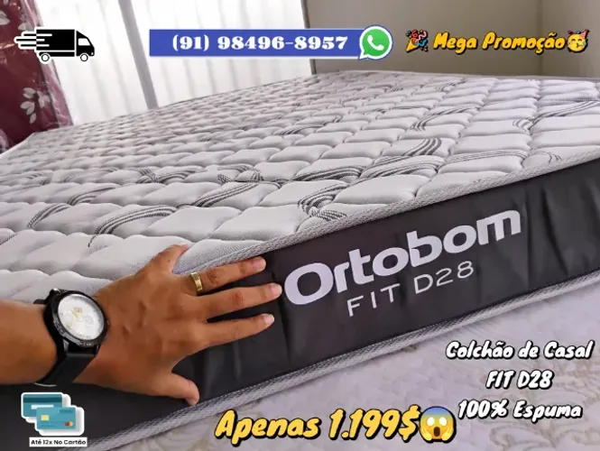 COLCHÃO DE CASAL FIT D28 ORTOBOM