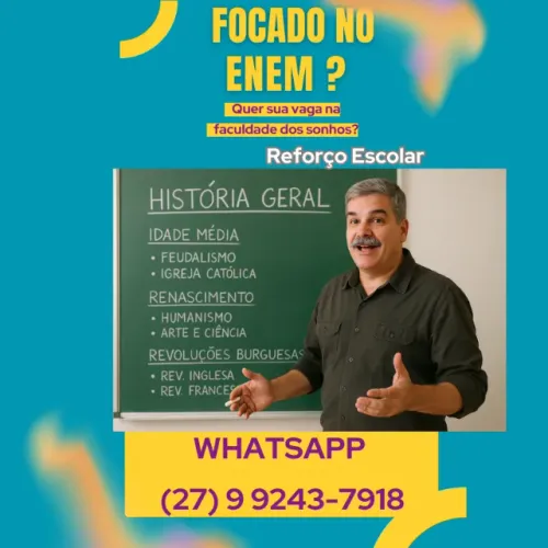 Aulas Particulares de História | Reforço Escolar e ENEM