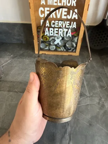 Balde de gelo em prata