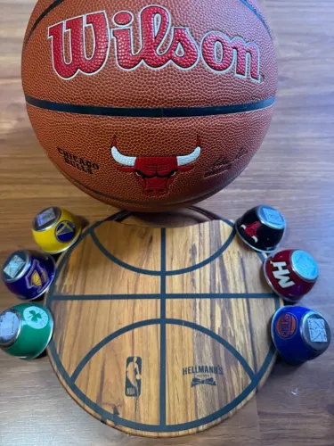 bola nba wilson bulls colecionador molheiras lakers celtcs bulls warriors knicks maiami ta