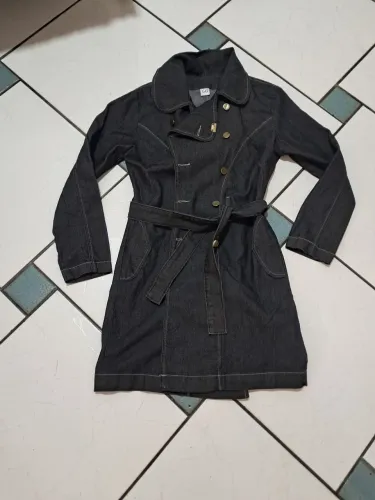 Casaco Jeans Feminino com Cinto