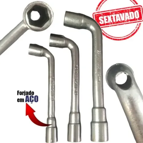 Jogo chave Biela 3 pecas com furo kit ferramentas 8/10/12mm conjunto chave biela kit ferra