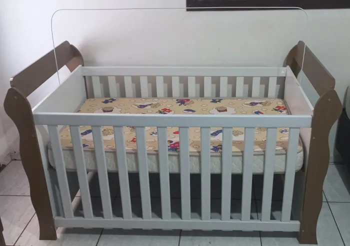 Berço 3 em 1 + colchão
