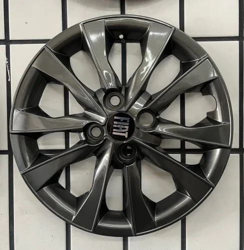 Calota grafite aro 14 linha Fiat Mobi Palio Uno