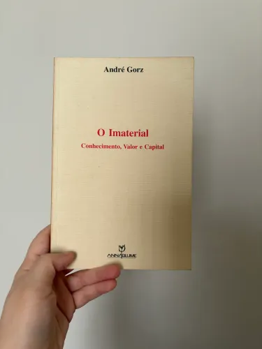 Livro O Imaterial, de André Gorz (com alguns grifos)