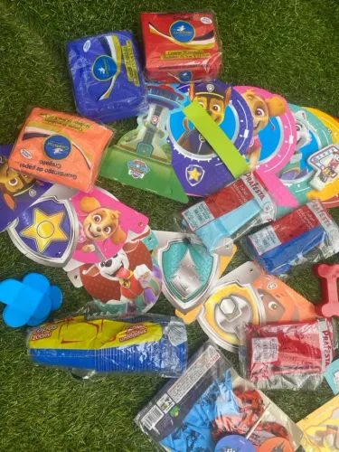 Kit aniversário patrulha canina e hotwheels paw patrol
