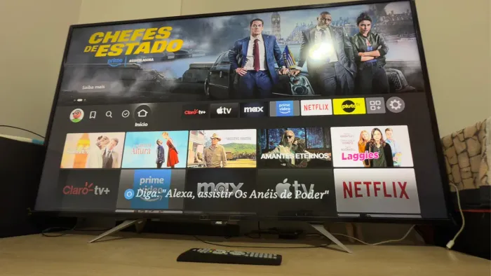 TV AOC 55 4K Ultra HD com controle