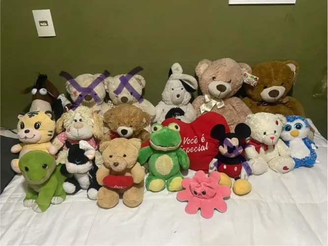 Coleção de Pelúcias - urso de pelúcia