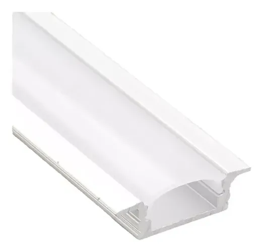 Perfil de LED Slim Alumínio Branco | Embutir ou Sobrepor | 1m ou 2m | A partir de R$ 15,00