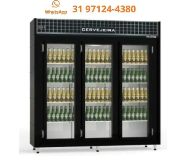 Cervejeira 3 Portas Polo Frio 220v Preta