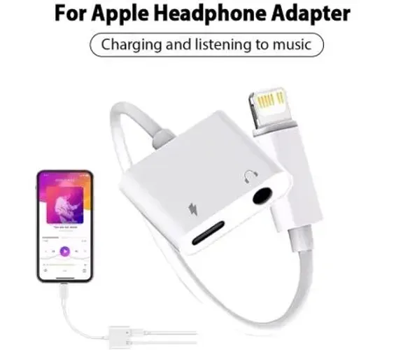 Adaptador Iphone Duplo Lightning P2 Fone Carregador Arduino Automação COD-CP818
