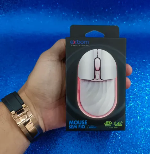 MOUSE SEM FIO RECARREGAVEL MS-S22T<br>