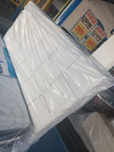 Cabeceira estofada bege Conforto e Qualidade!