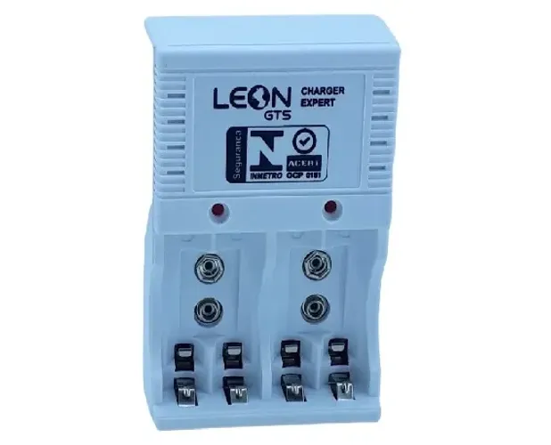Carregador De Pilhas Recarregável Bivolt Aa/aaa/9v Portátil