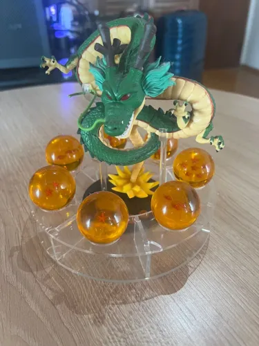 Figure Shenlong e Esferas do Dragão resina - Colecionável Dragon Ball