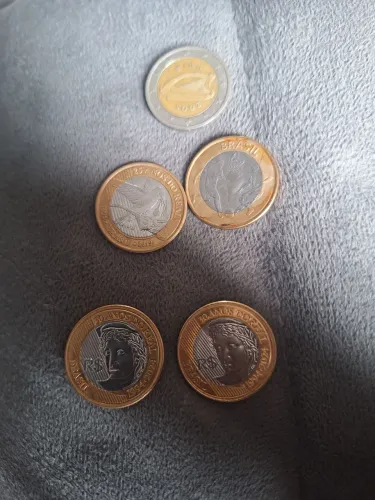 Moedas do Brasil e Euro