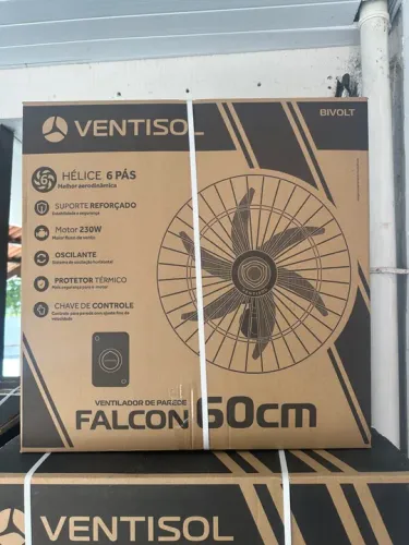 Ventilador de Parede Falcon 60cm Ventisol Bivolt