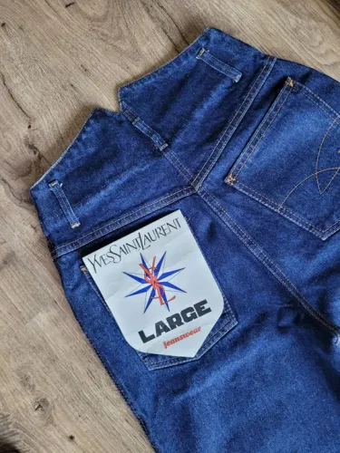 Calça jeans yves sant laurent cintura alta