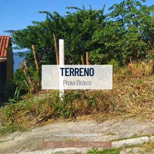 Terreno com vista vitalícia para o mar no condomínio Alto da Praia Brava