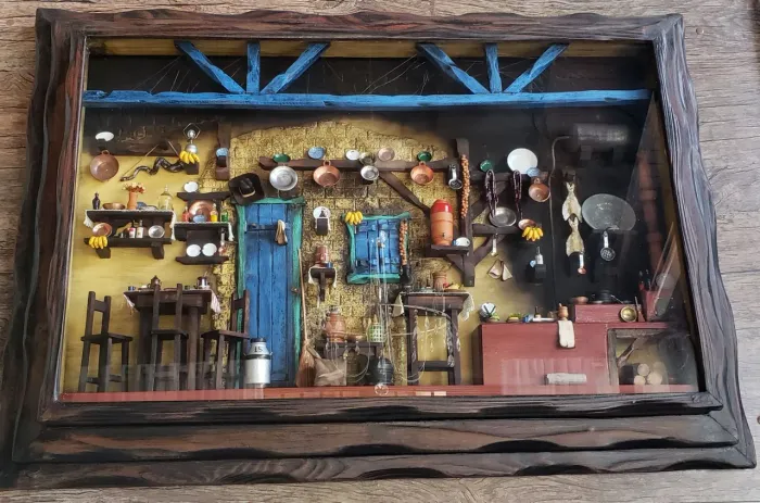 Quadro miniatura cozinha mineira