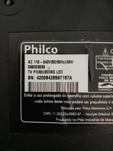 Tv philco 32 polegadas com defeito na imagem 