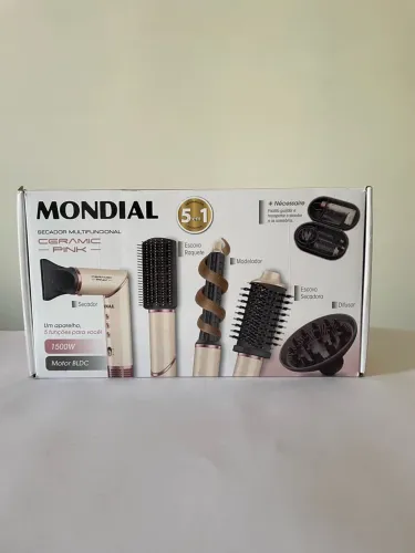 SECADOR MULTIFUNCIONAL MONDIAL 5 EM 1 CERAMIC PINK