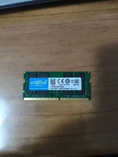 Memória RAM Crucial 8GB DDR4 2666MHz para Notebook
