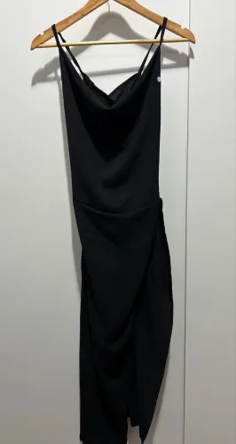 Vestido longo preto costa nua novo G