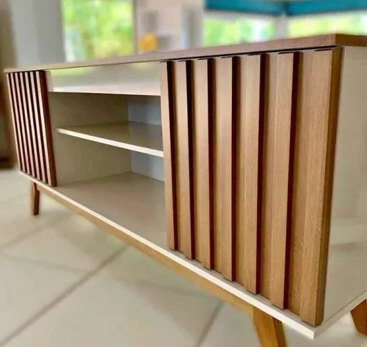 Rack portas ripadas - para TV de até 55 polegadas Novo a pronta entrega 