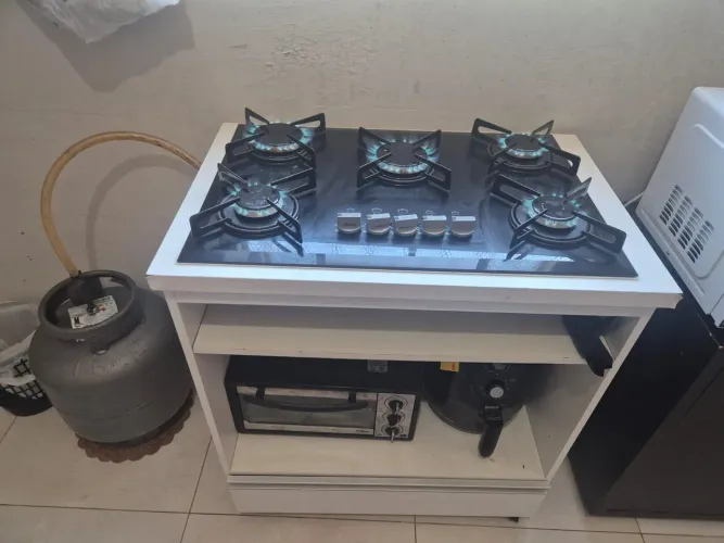 Fogao Cooktop + armário 