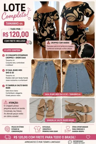 Sapato e roupa feminina Tam mid size
