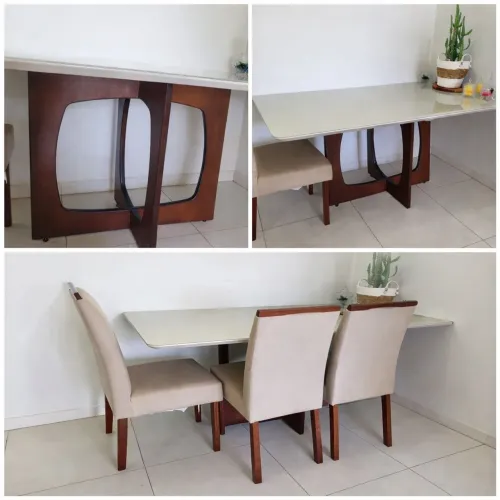 Mesa com 6 cadeiras - ótima para sala de jantar