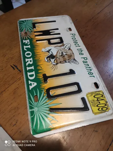 Placa de licença ,para coleção :
