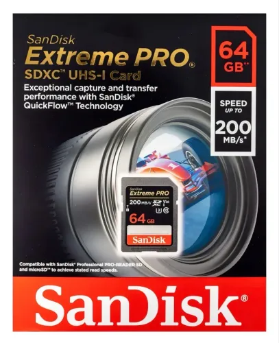 Cartão Memória Sandisk Sd Xc 64gb Extreme Pro