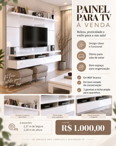 Painel para tv