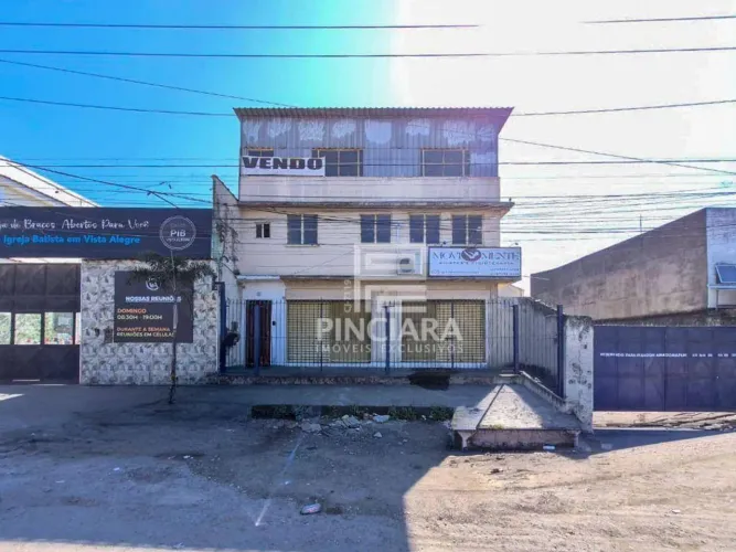 Galpão de 450 m² + Prédio comercial com loja de 100 m² e 3 salas em Vista Alegre, SG - Com