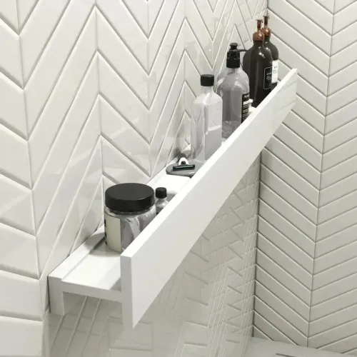 Porta Shampoo Linear em Pedra Maciça