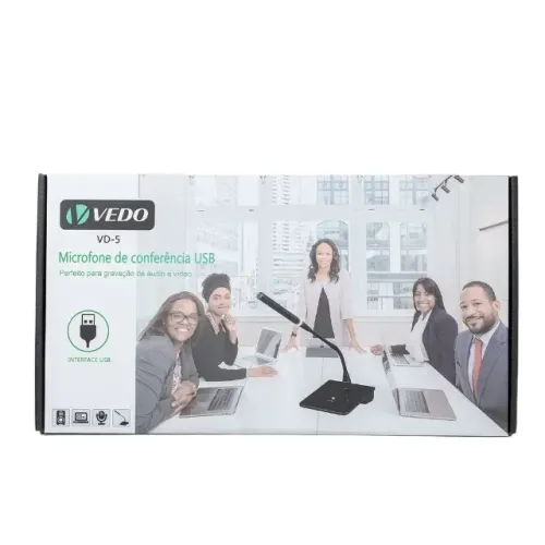 Microfone de conferência USB VEDO VD - 5