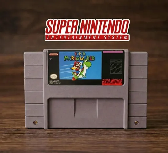 Jogo fita Super Mario world super Nintendo, SNES, repro