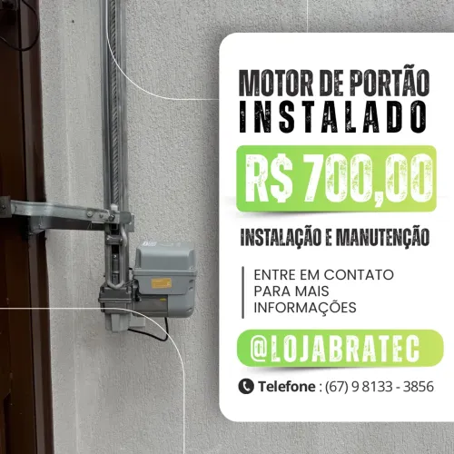 Motor para portão de elevação 8 segundos (instalado)