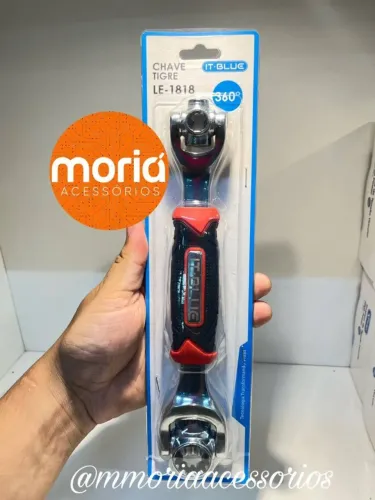 Chave Tigre Soquete Multifuncional Ajustável 48 em 1 Ferramenta 360 Graus