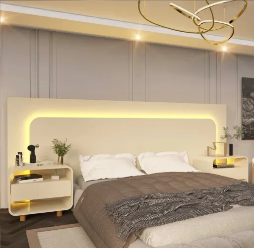 Cabeceira com led de casal
