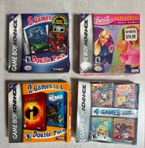 4 Jogos novos Originais (LACRADOS) para Game Boy Advanced
