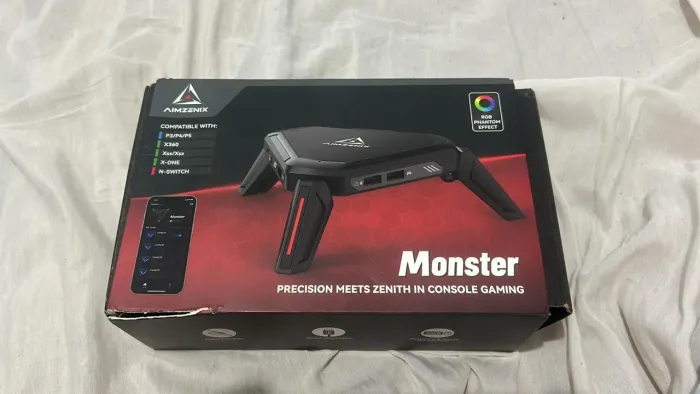 Adaptador Aimzenix Monster PS5 Teclado e Mouse p/ Xbox PS4 Nintendo Switch