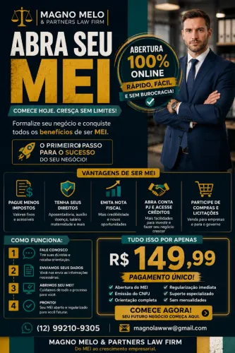 ? QUER FORMALIZAR SEU NEGÓCIO? ABRA SEU MEI COM SEGURANÇA.