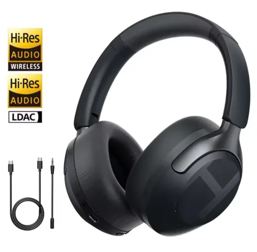 Fone Ouvido Haylou S40 Headphone Bluetooth 6.0 Sem Fio Preto Preto