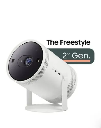 PROJETOR SAMSUNG THE FREESTYLE - SMART E PORTÁTIL! ?